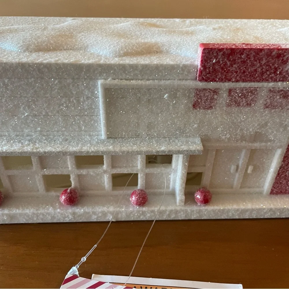 Target Bullseye 2024 Light-Up Target Store Christmas Village Glitter Decor